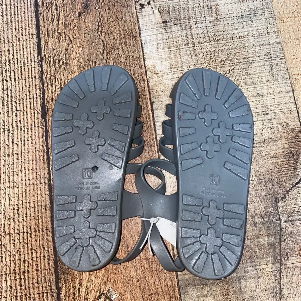 💜 Old navy size 10 gray mary Jane jelly sandals
